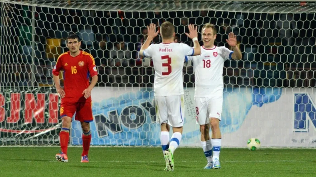 Češi po prvním zápase s Arménií 