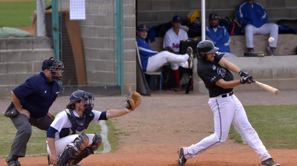 Pavel Budský při odpalu