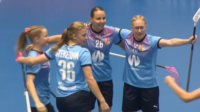 Florbalistky porazily Švýcarky