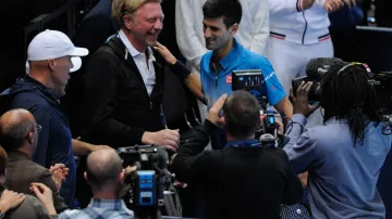 Novak Djokovič a Boris Becker