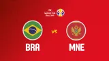 Záznam utkání Brazílie - Černá Hora