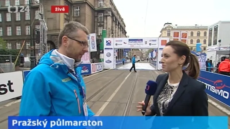 Tomáš Mirovský před startem půlmaratonu