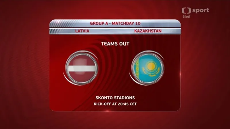 Sestřih utkání Lotyšsko - Kazachstán
