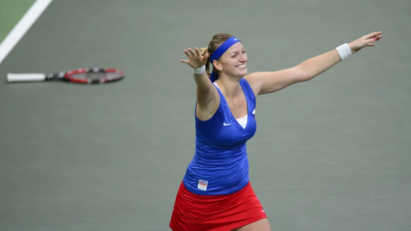 Rozhodující míček finále Fed Cupu