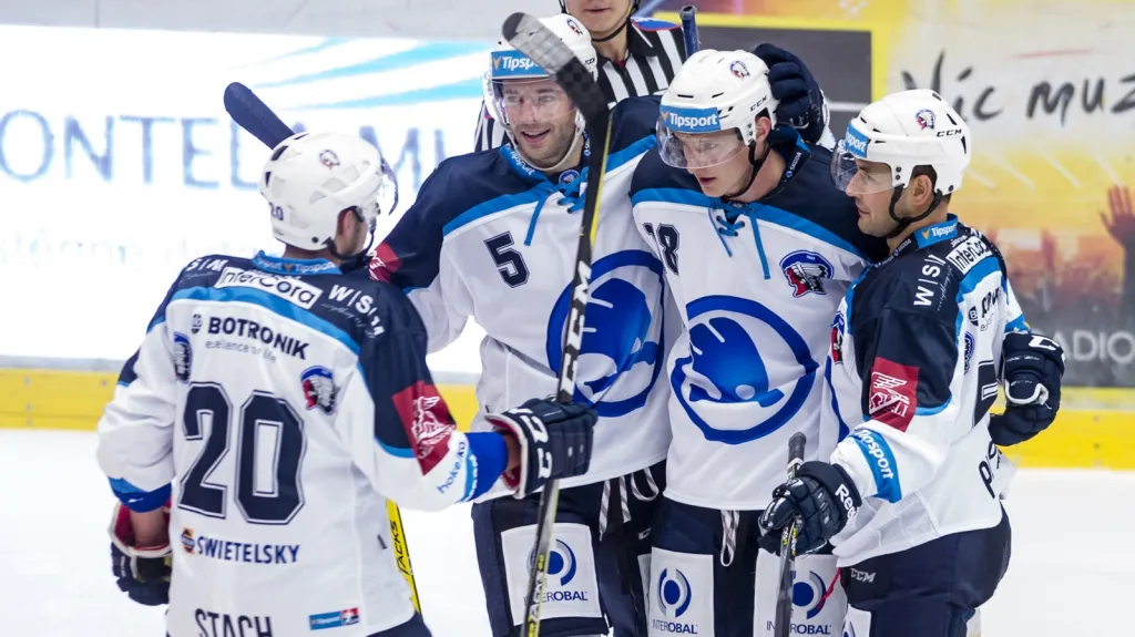 Radost hokejistů Plzně