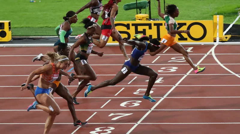 Finále ženského sprintu na 100 m