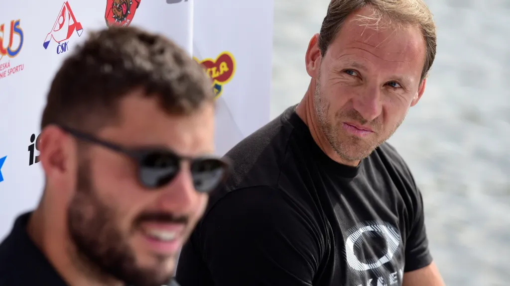 Trenér kanoistů Karel Leština