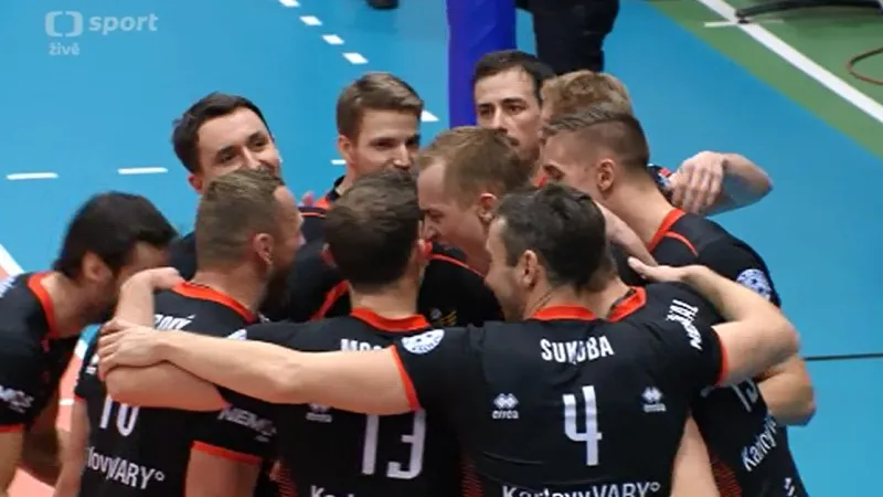 Volejbalisté Karlovarska vyhráli pětisetovou bitvu na půdě Odoleny Vody