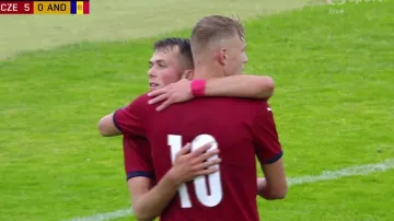 Gól v utkání Česko U21 – Andorra U21: Karabec - 6:0 (34. min.)