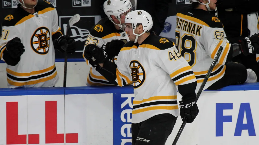 David Krejčí se raduje ze vstřelené branky