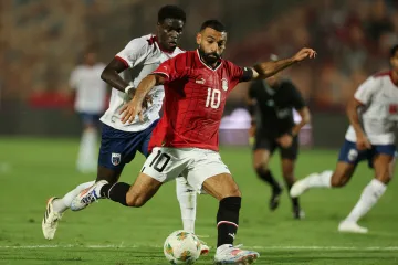 Mhamed Salah v zápase Egypta se Zimbabwe