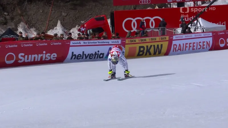 Sjezd Ester Ledecké v Crans Montaně