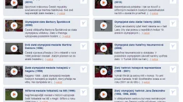 Vyberte sportovní událost dvacetiletí