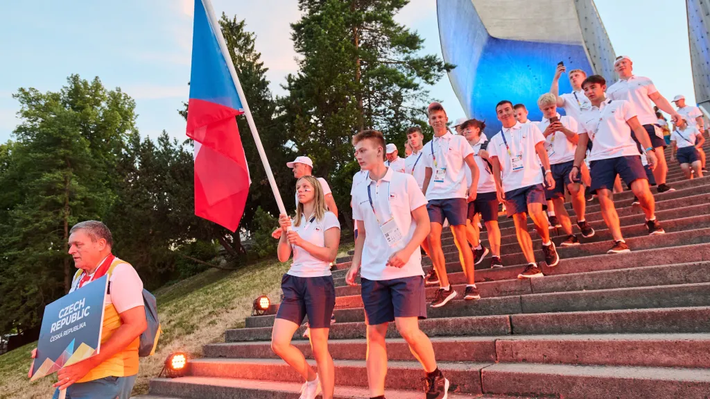 Česká výprava na Evropském olympijském festivalu mládeže v Banské Bystrici