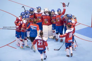 Radost českých hokejbalistek