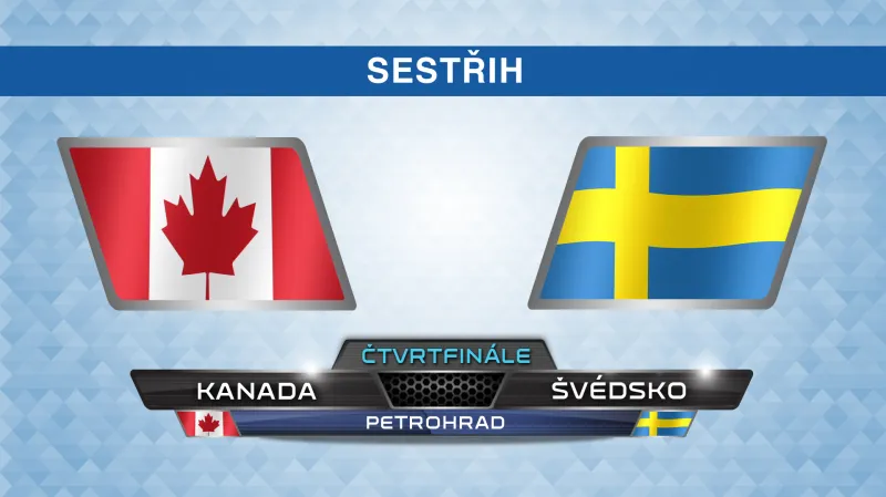 Sestřih utkání Kanada - Švédsko