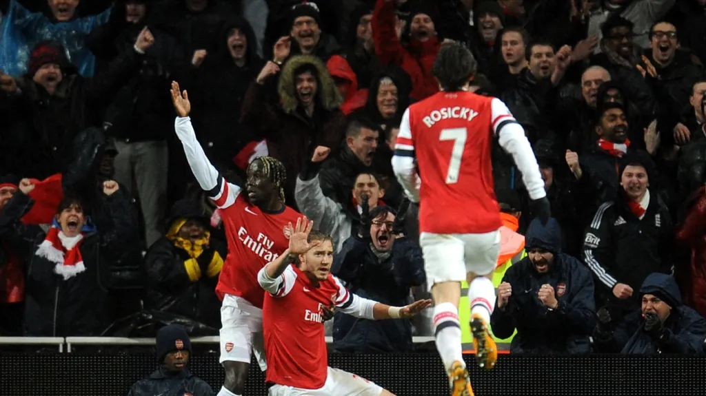 Radost hráčů Arsenalu