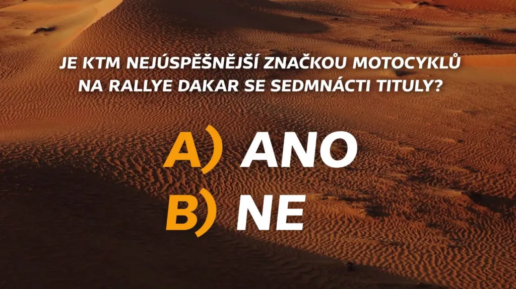 Soutěž Rallye Dakar – 15. 1.