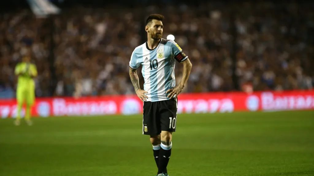 Lionel Messi v argentinském dresu