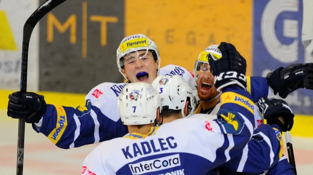 Radost hokejistů Plzně