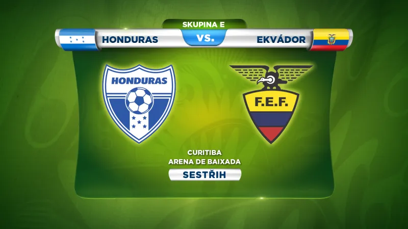 Sestřih utkání Honduras - Ekvádor