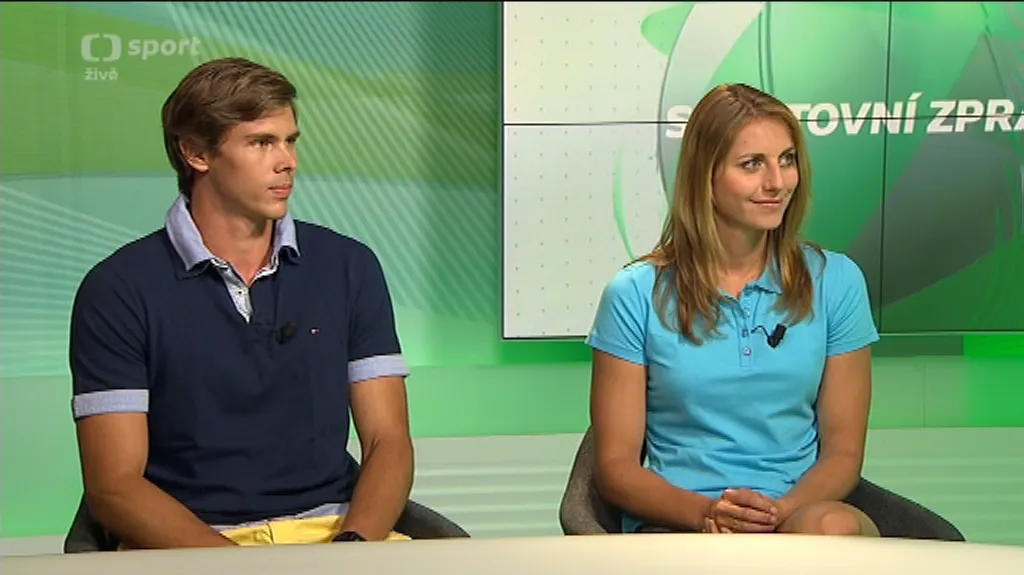 Hosté Sportovních zpráv: Vícebojaři Eliška Klučinová a Adam Sebastian Helcelet