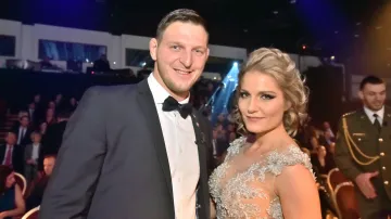 Lukáš Krpálek s manželkou Evou