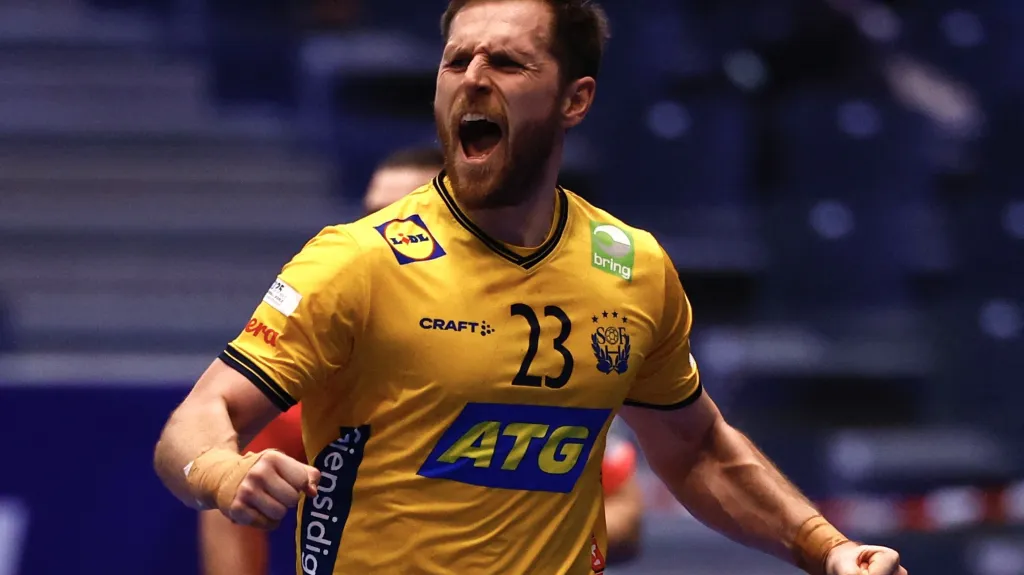 Švédský házenkář Albin Lagergren