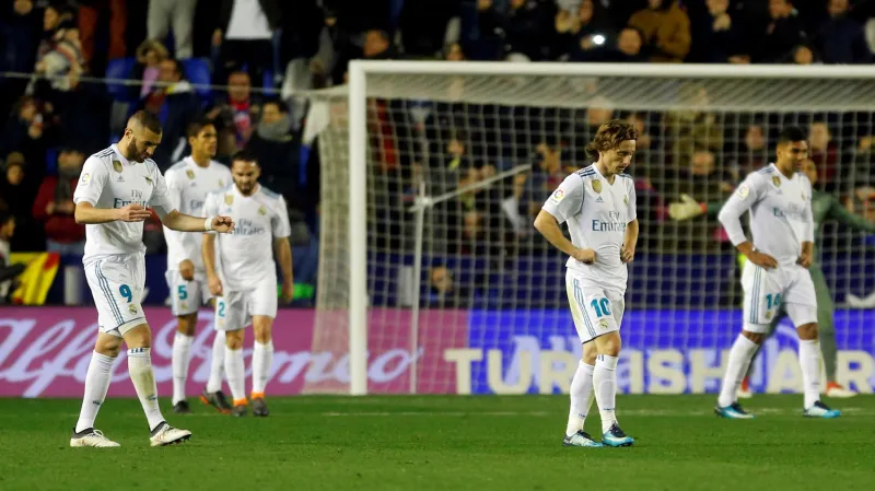 Zklamaní fotbalisté Realu Madrid