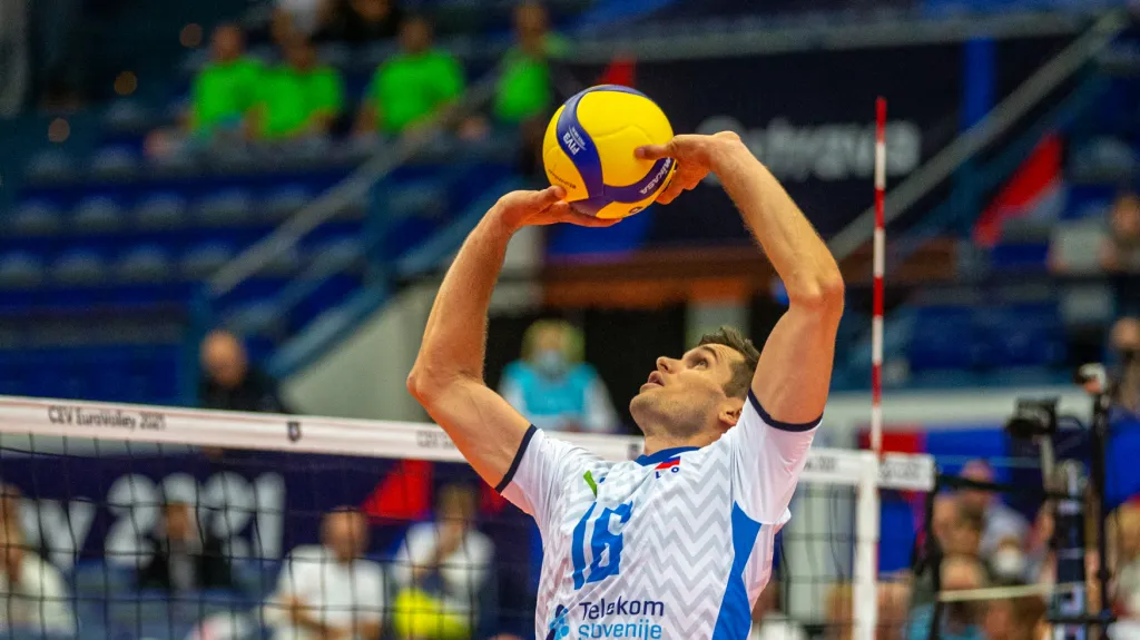 Slovinský volejbalista Gregor Ropret