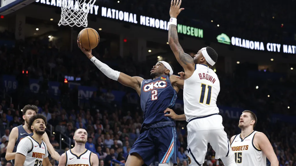 Shai Gilgeous-Alexander v utkání proti Denveru