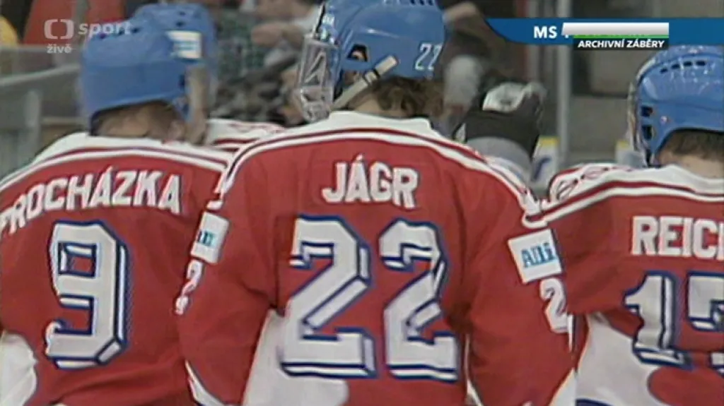 Jágr před 25 lety vstřelil první reprezentační gól