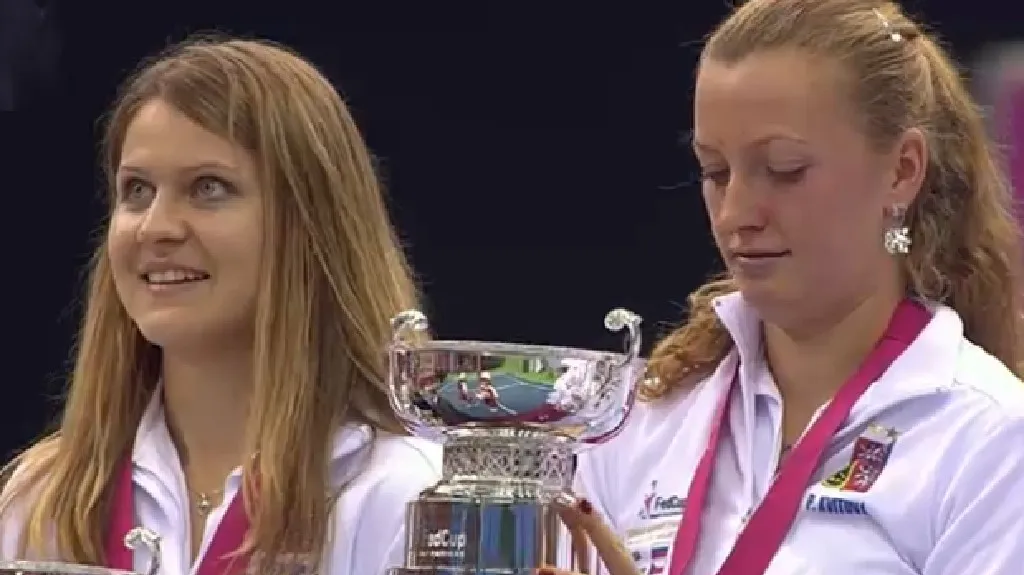 Šťastné Lucie Šafářová a Petra Kvitová