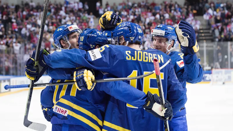 Radost švédských hokejistů