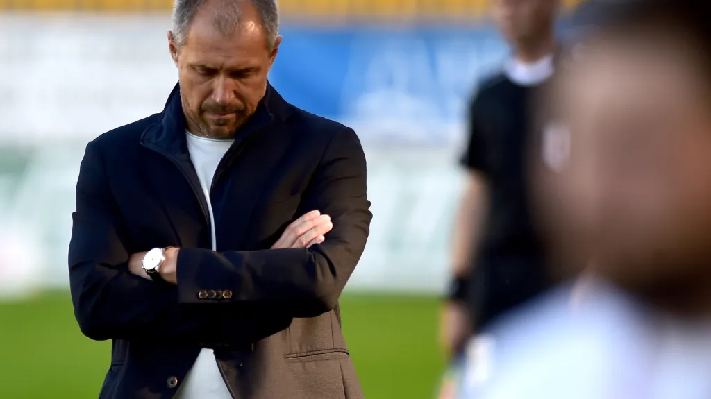 Roman Pivarník na lavičce Brna