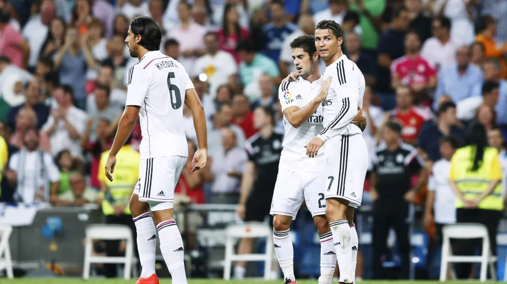 Slavící fotbalisté Realu Madrid