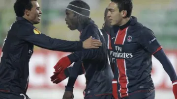 Radost hráčů Paris St. Garmain