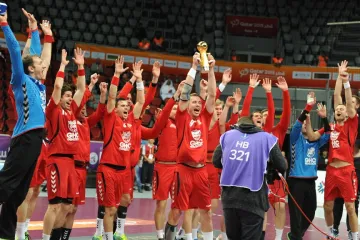 Čeští házenkáři s Prezidentským pohárem