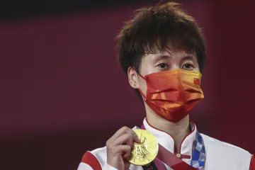 Čínská badmintonová šampionka z Tokia