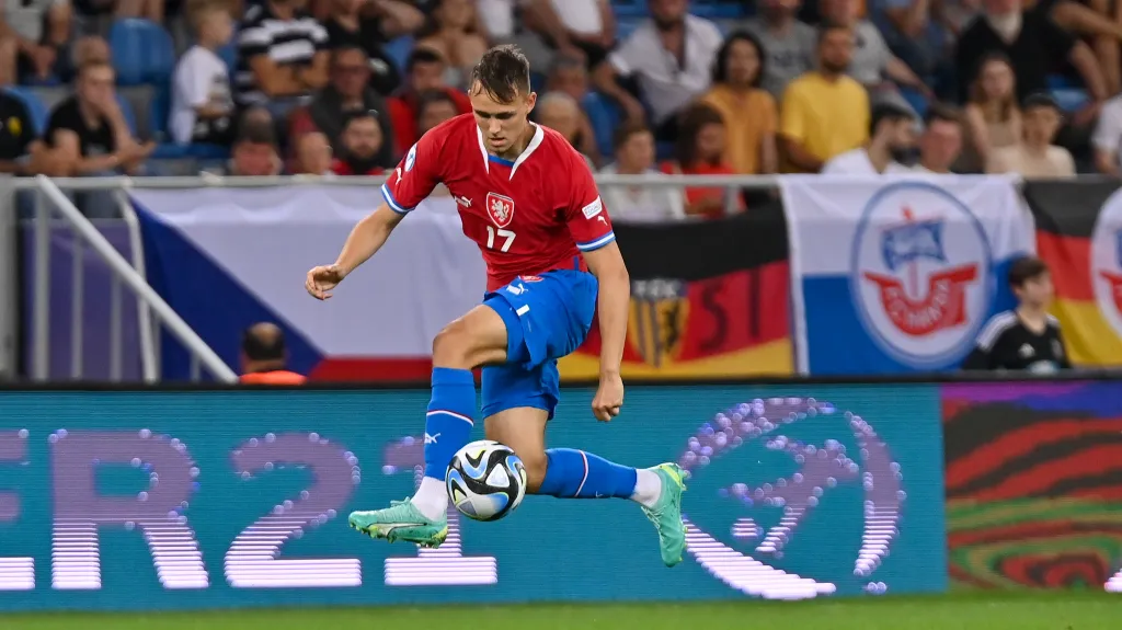 Matěj Jurásek v dresu české reprezentace do 21 let