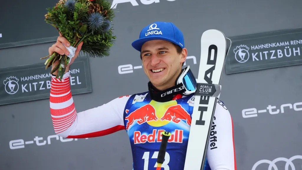 Rakouský lyžař Matthias Mayer zvítězil na Hahnenkammu