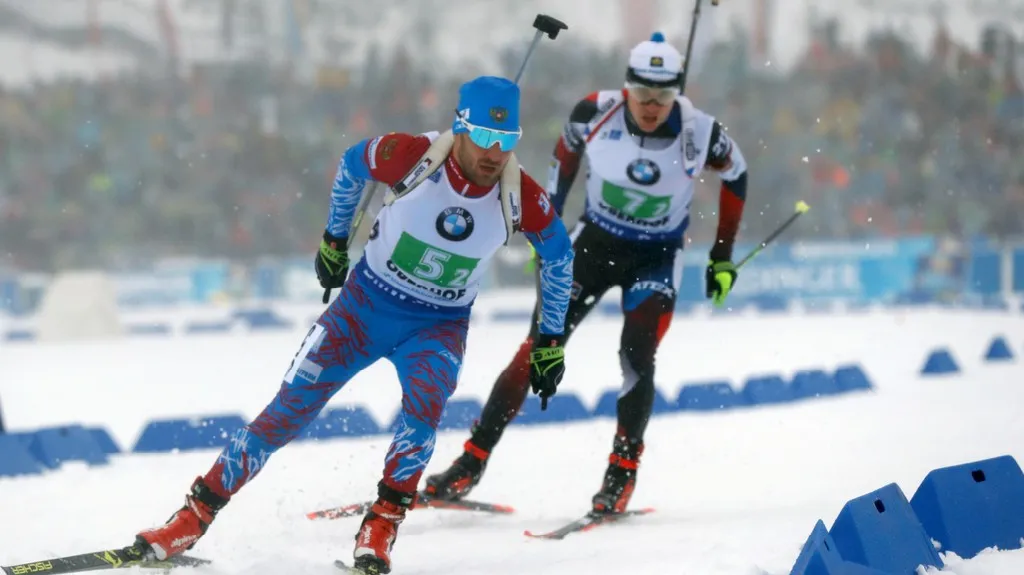 Souboj Garaničev - Krčmář ve štafetě v Oberhofu