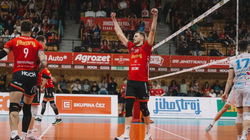 Radost volejbalistů Jihostroje