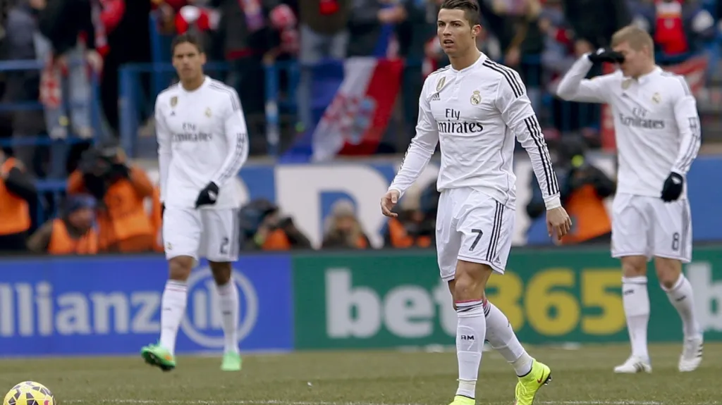 Zklamaní fotbalisté Realu Madrid
