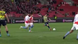 Gól v utkání Slavia - Fenerbahce: Yandas - 2:1 (39. min.)