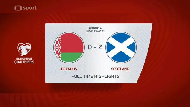 Sestřih utkání Bělorusko – Skotsko