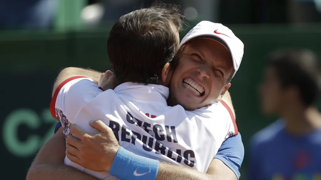 Tomáš Berdych s Radkem Štepánkem