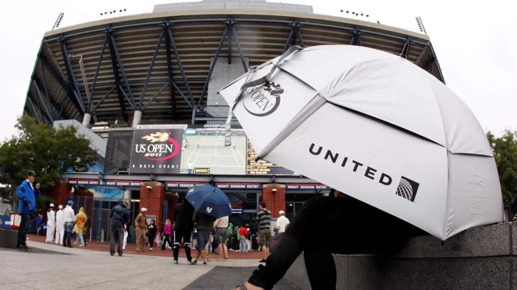 Déšť přerušil tenisové US Open