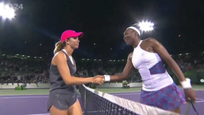 Collinsová zaskočila v Miami Venus Williamsovou