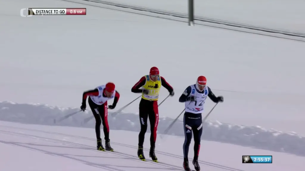 Finiš švýcarského dálkového běhu La Diagonela